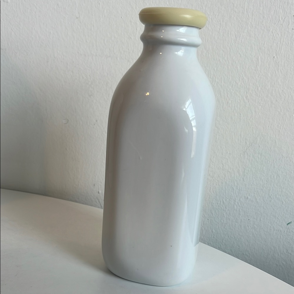 Crate&Barrel White and Cream Kitchen Bottle